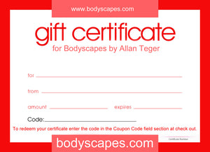 Bodyscapes Gift Certificate